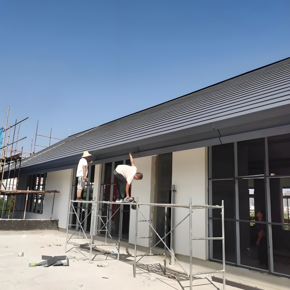 金属横瓦,日式金属横瓦,阶梯瓦,铝镁锰板瓦